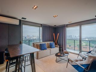Comprar apartamento mobiliado com 1 quarto e permite animais de estimação.