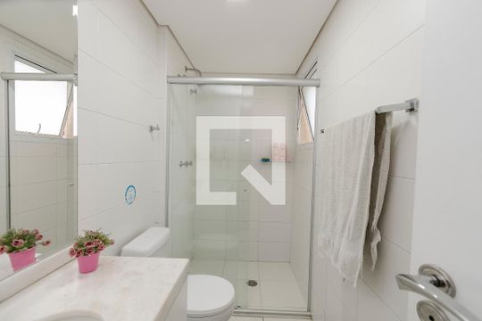 Apartamento no Jardim das Acácias com 3 quartos, varanda e academia no condomínio. Ideal para comprar. — Banheiro