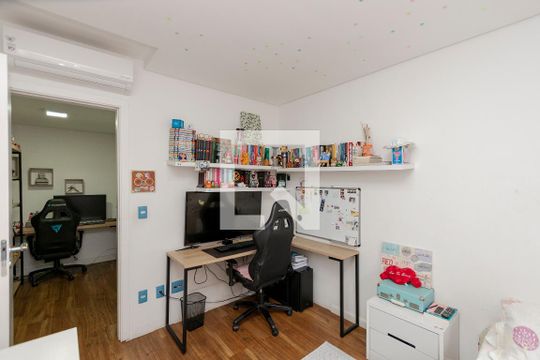 Apartamento no Jardim das Acácias com 3 quartos, varanda e academia no condomínio. Ideal para comprar. — Quarto 2