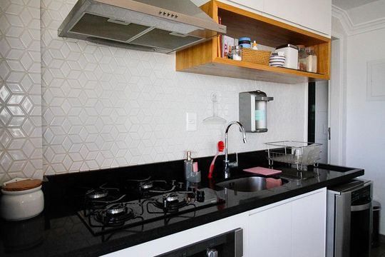 Apartamento na Vila Ipojuca para comprar: 2 quartos, piscina e academia no condomínio. — Cozinha 2° piso