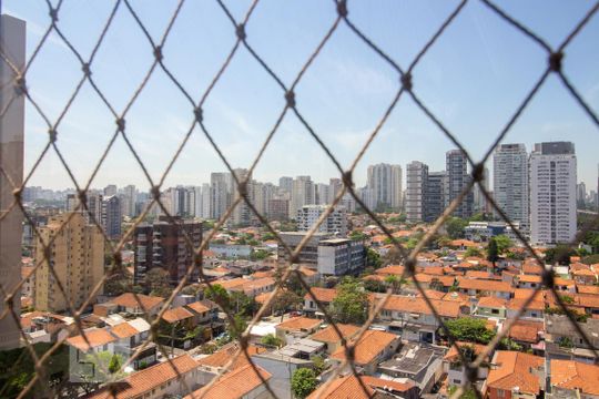 Para comprar um apartamento mobiliado com 3 quartos e varanda em Cidade Monções, venda com academia no condomínio. — Vista da Suíte 1