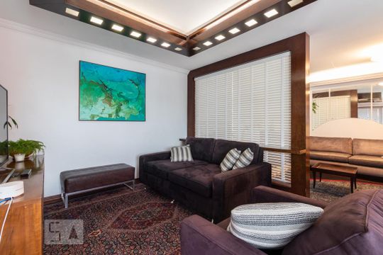 Comprar apartamento com 4 quartos e varanda, aceita pets. — Sala