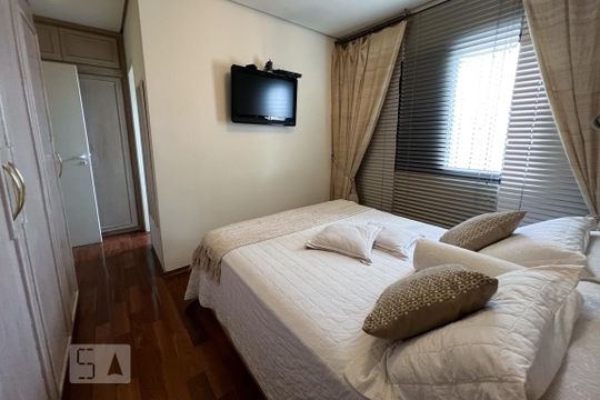 Venda de apartamento com 3 quartos, 1 suíte, churrasqueira e academia no condomínio. — Quarto 3 - Suíte