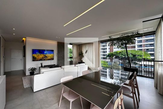 Apartamento em Campo Belo com 3 quartos e closet. Academia no condomínio. Ideal para comprar. — Sala