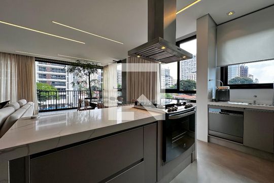 Apartamento em Campo Belo com 3 quartos e closet. Academia no condomínio. Ideal para comprar. — Cozinha