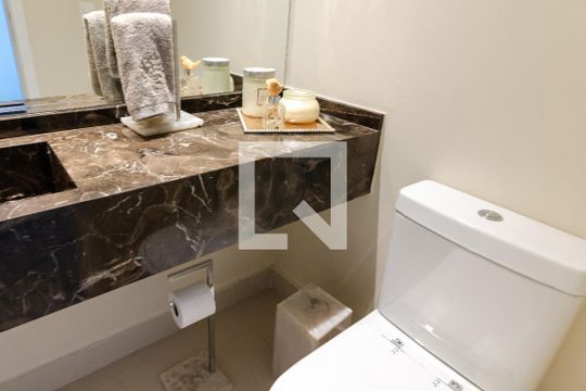 Apartamento com 2 quartos e varanda em Campo Belo para comprar. — Lavabo