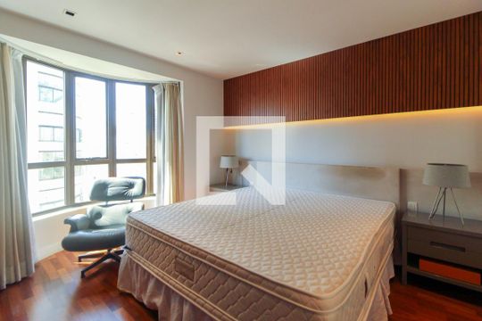 Comprar apartamento mobiliado no Jardim Paulista com 3 quartos, academia e piscina. — Quarto 2 - Suíte