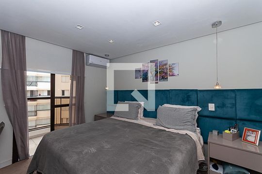 Comprar apartamento em Perdizes: 4 suítes, varanda, mobiliado, churrasqueira e academia no condomínio. — Suíte Master