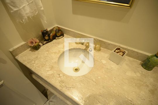 Apartamento com 5 quartos e academia no condomínio, ideal para comprar. — Lavabo