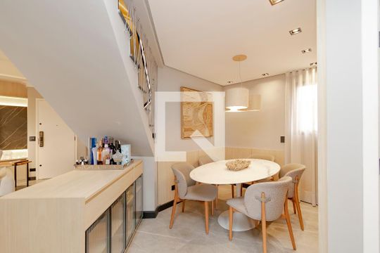 Apartamento à venda em Campo Belo: 3 quartos, varanda, closet, academia e pets permitidos. — Sala de Jantar