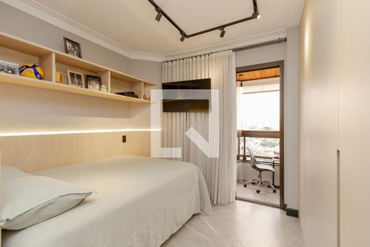 Apartamento à venda em Campo Belo: 3 quartos, varanda, closet, academia e pets permitidos. — Suíte 1
