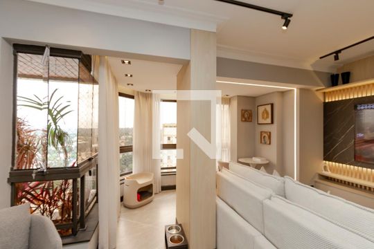 Apartamento à venda em Campo Belo: 3 quartos, varanda, closet, academia e pets permitidos. — Sala