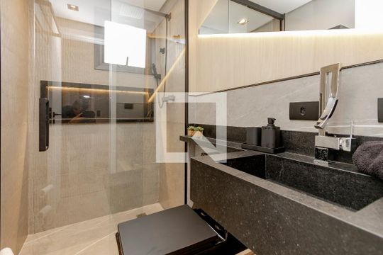 Apartamento à venda em Campo Belo: 3 quartos, varanda, closet, academia e pets permitidos. — Banheiro