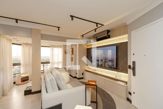 Apartamento à venda em Campo Belo: 3 quartos, varanda, closet, academia e pets permitidos. — Sala