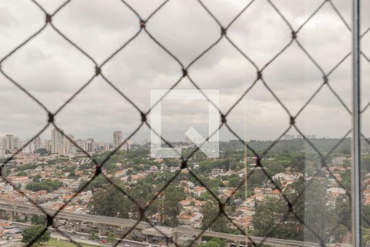Apartamento à venda em Campo Belo: 3 quartos, varanda, closet, academia e pets permitidos. — Vista da Varanda da Sala