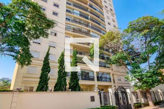 Apartamento mobiliado na Chácara Santo Antônio, 3 quartos, 2 suítes, piscina no condomínio. Ideal para comprar. — Área comum - Fachada