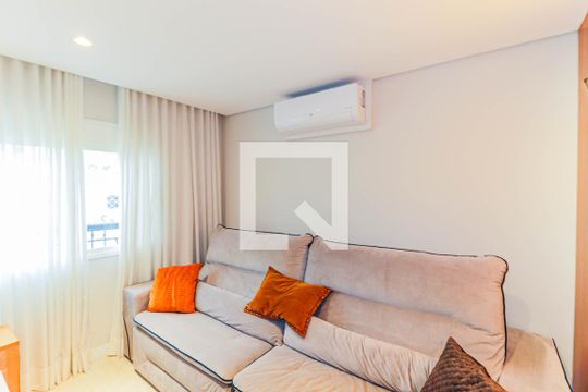Apartamento mobiliado na Chácara Santo Antônio, 3 quartos, 2 suítes, piscina no condomínio. Ideal para comprar. — Sala de TV