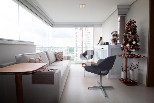Compra apartamento no Paraíso, 2 quartos, 1 suíte. — Sala