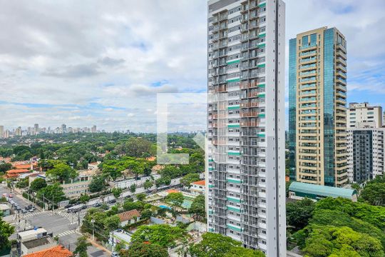 Apartamento mobiliado no Brooklin com 4 suítes e varanda, ideal para comprar. — Vista