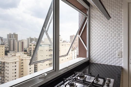 Apartamento para comprar com 3 suítes e varanda gourmet. — Cozinha