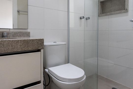 Apartamento para comprar com 3 suítes e varanda gourmet. — Quarto 3 - Banheiro da Suite