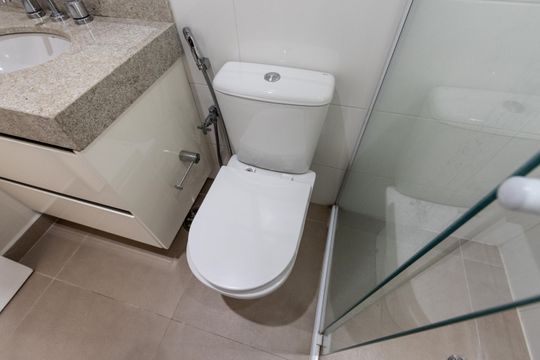 Apartamento para comprar com 3 suítes e varanda gourmet. — Quarto 3 - Banheiro da Suite