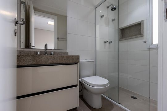 Apartamento para comprar com 3 suítes e varanda gourmet. — Quarto 3 - Banheiro da Suite