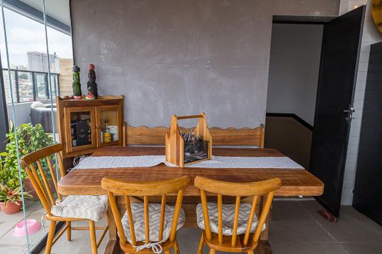 Apartamento com 3 quartos, 2 suítes e varanda gourmet. Ideal para compra e perfeito para animais de estimação. — Cobertura - Espaço Gourmet