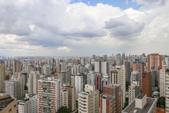 Apartamento à venda, com 312 m², 3 quartos e 4 vagas — Vista da Varanda da Sala