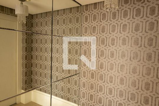 Apartamento à venda na Cidade Monções, 3 quartos, varanda, mobiliado, piscina e academia no condomínio. — Hall de entrada