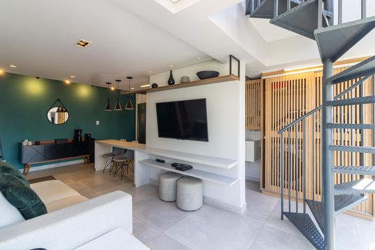 Apartamento com 3 quartos e academia no condomínio para comprar. — Sala