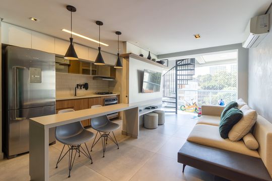Apartamento com 3 quartos e academia no condomínio para comprar. — Sala