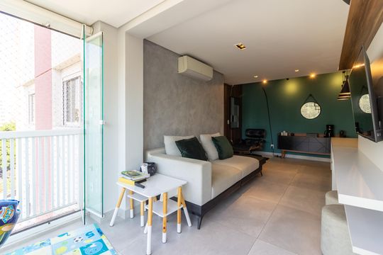 Apartamento com 3 quartos e academia no condomínio para comprar. — Sala