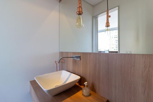 Apartamento com 3 quartos e academia no condomínio para comprar. — Lavabo