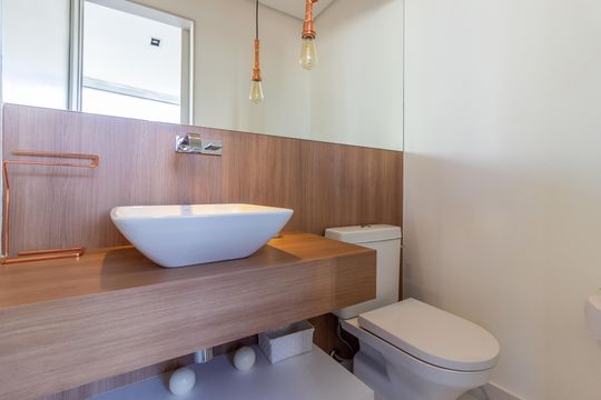 Apartamento com 3 quartos e academia no condomínio para comprar. — Lavabo