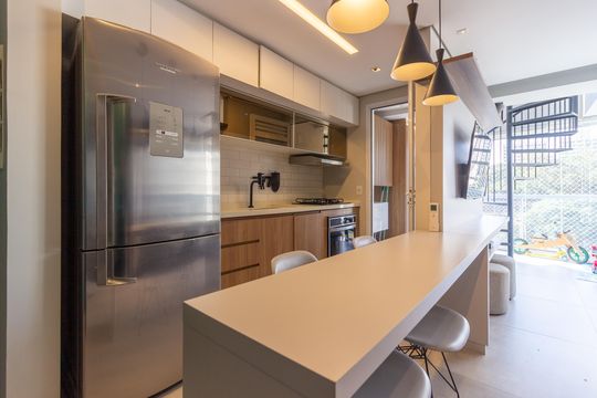 Apartamento com 3 quartos e academia no condomínio para comprar. — Cozinha e Área de Serviço