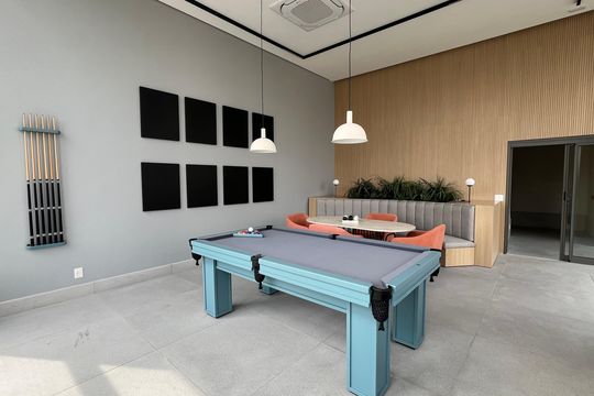 Apartamento com varanda, 2 quartos, churrasqueira e academia no condomínio para comprar. — Área comum