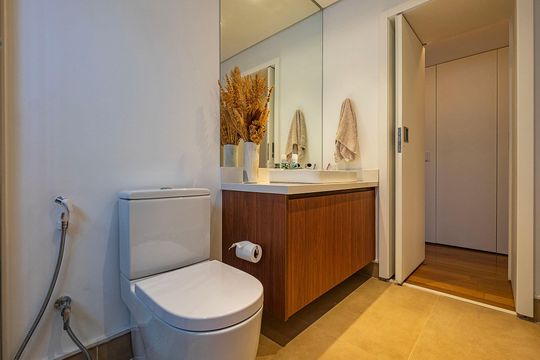 Apartamento no Jardim Paulista com 2 quartos, ideal para comprar e viver em São Paulo. — Banheiro