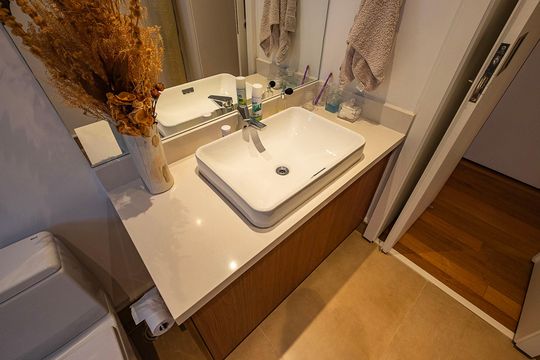 Apartamento no Jardim Paulista com 2 quartos, ideal para comprar e viver em São Paulo. — Banheiro
