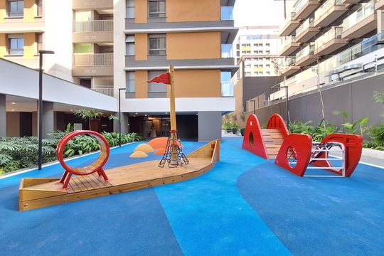 Apartamento à venda, com 396 m², 4 quartos e 4 vagas — Área comum - Playground