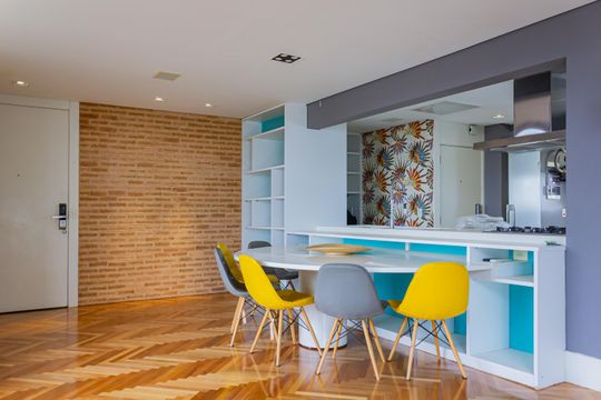 Apartamento mobiliado em Perdizes, 2 quartos, 1 suíte, academia no condomínio. Ideal para comprar. — Sala/Cozinha