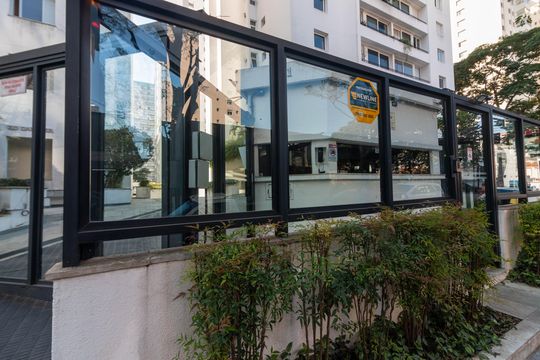 Apartamento à venda, com 98 m², 3 quartos e 1 vaga — Fachada e portaria