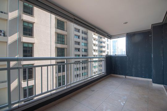 Apartamento com 1 quarto para alugar na Cidade Monções. — Varanda