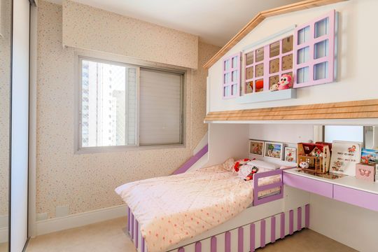 Comprar apartamento no Brooklin Novo com 3 quartos, mobiliado e ideal para quem tem animais de estimação. — Quarto 1