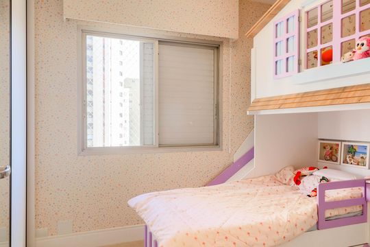 Comprar apartamento no Brooklin Novo com 3 quartos, mobiliado e ideal para quem tem animais de estimação. — Quarto 1