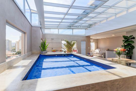 Comprar apartamento no Brooklin Novo com 3 quartos, mobiliado e ideal para quem tem animais de estimação. — Espaço Gourmet/Piscina
