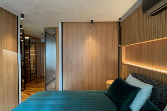 Venda de apartamento mobiliado em Cerqueira César com 3 quartos, 2 suítes e churrasqueira. — Suíte 2