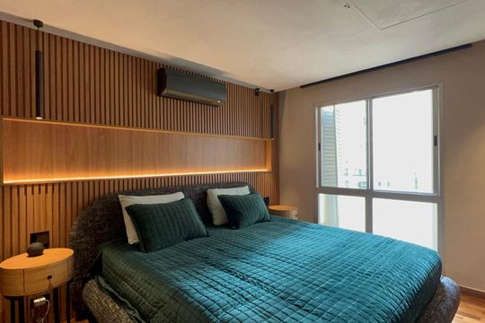 Venda de apartamento mobiliado em Cerqueira César com 3 quartos, 2 suítes e churrasqueira. — Suíte 2