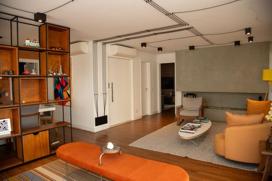 Apartamento para comprar: 3 quartos, closet, academia, mobiliado. — Sala