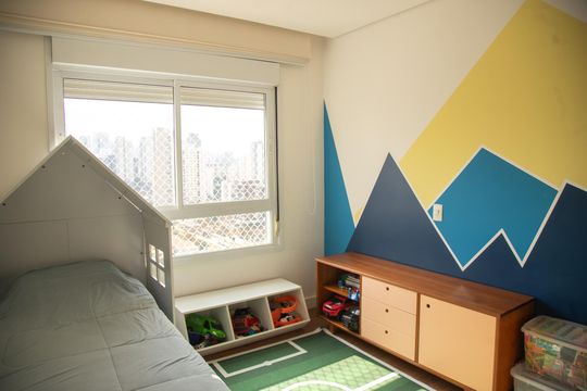 Apartamento para comprar: 3 quartos, closet, academia, mobiliado. — Quarto 2 - Suíte